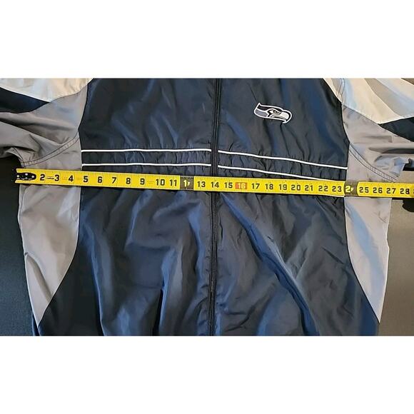 G-III NFL Seattle Seahawks Jacket Windbreaker Size XXL Blue & White 100% Poly - Picture 5 of 8